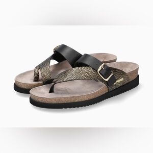 Mephisto Helen Mix Black Sandals Brand New in box never worn comfort 39/9 women